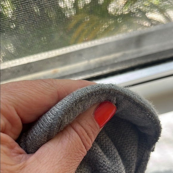 Isabel Marant Gray Crew Neck Sweater with Puff Shoulders - Picture 12 of 12